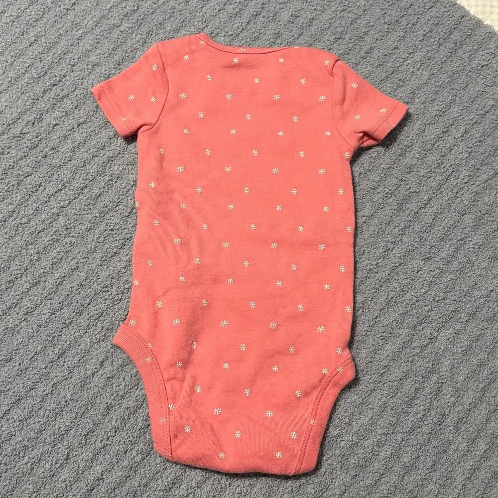 Baby Girl-Onesies-Lot 5 Pack-3M-Carters/Gerber -Giraffe /Floral /Plain